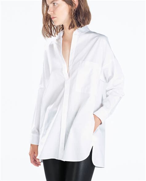 zara white shirt